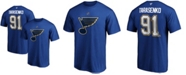 Fanatics Men's Vladimir Tarasenko Blue St. Louis Blues Team Authentic Stack Name and Number T-shirt